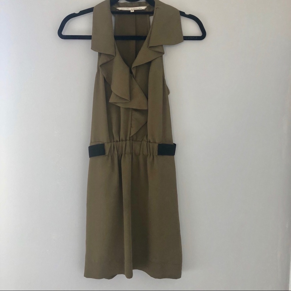 RACHEL by Rachel Roy Olive Ruffle Mini Dress